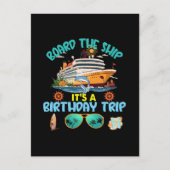 Carte Postale Monter à bord du navire C'est un voyage d'annivers (Devant)