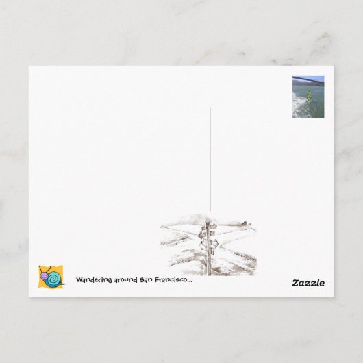 Carte Postale Monter à vélo le long de Piers... (Dos)