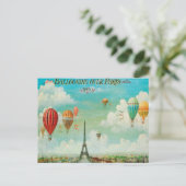 Carte Postale Monter en ballon au-dessus de Paris (Debout devant)