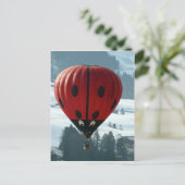 Carte Postale monter en ballon avec l'insecte de dame (Debout devant)