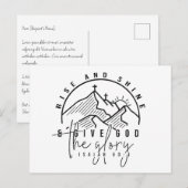 Carte Postale Monter et briller (Devant / Derrière)