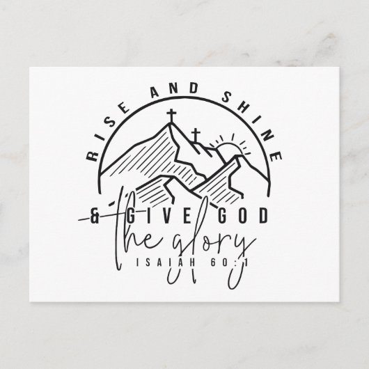 Carte Postale Monter et briller (Devant)