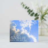 Carte Postale Monter et briller (Debout devant)