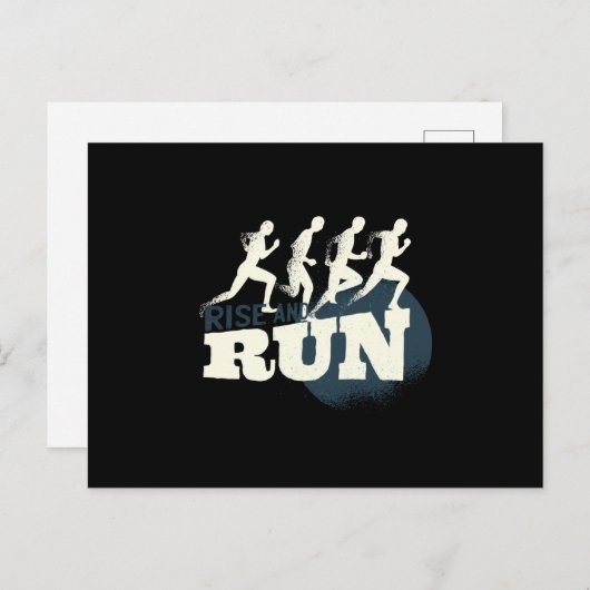 Carte Postale Monter et courir (Devant / Derrière)