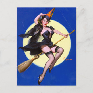 Carte Postale Monter la broche de la lune vers le haut