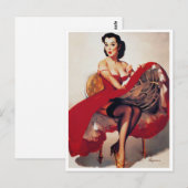 Carte Postale Monter la pointe de la jupe (Devant / Derrière)