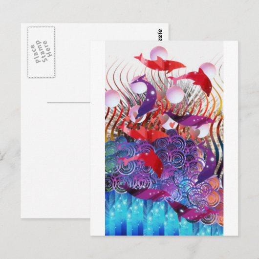 Carte Postale Monter les vagues (Devant / Derrière)