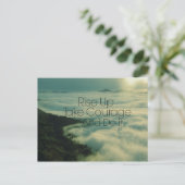 Carte Postale Monter Motivationnel vers le haut Bible Verset (Debout devant)