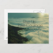 Carte Postale Monter Motivationnel vers le haut Bible Verset (Devant / Derrière)