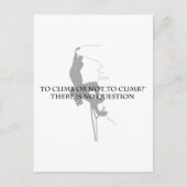 Carte Postale Monter ou ne pas grimper.. (Devant)