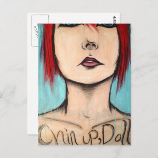 Carte Postale Monter, poupée (Devant / Derrière)