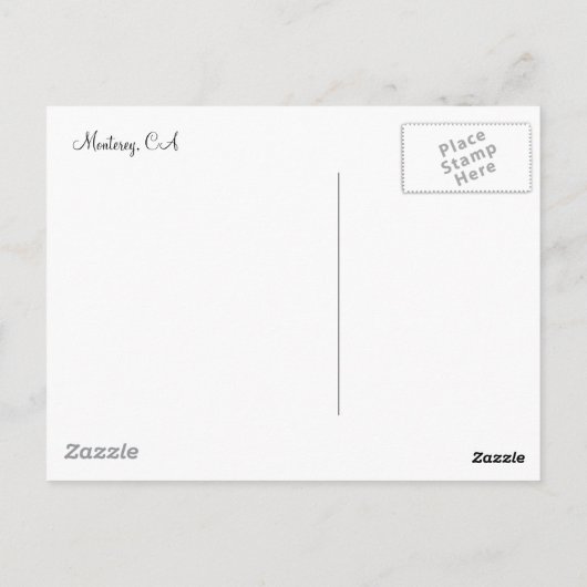 Carte Postale Monterey, CA (Dos)