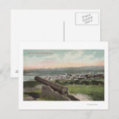 Carte Postale Monterey, CA - Oiseau's Eye View de Monterey (Devant / Derrière)