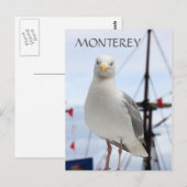 Carte postale Monterey, Seagull et Boat (Devant / Derrière)