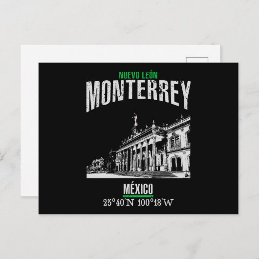 Carte Postale Monterrey (Devant / Derrière)