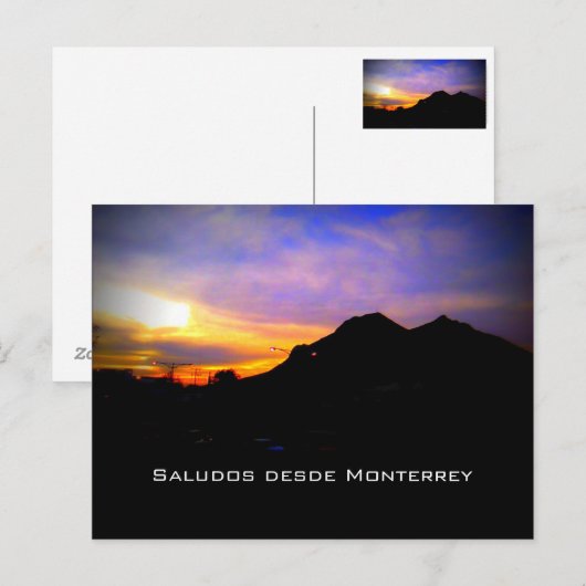 Carte postale Monterrey (Devant / Derrière)