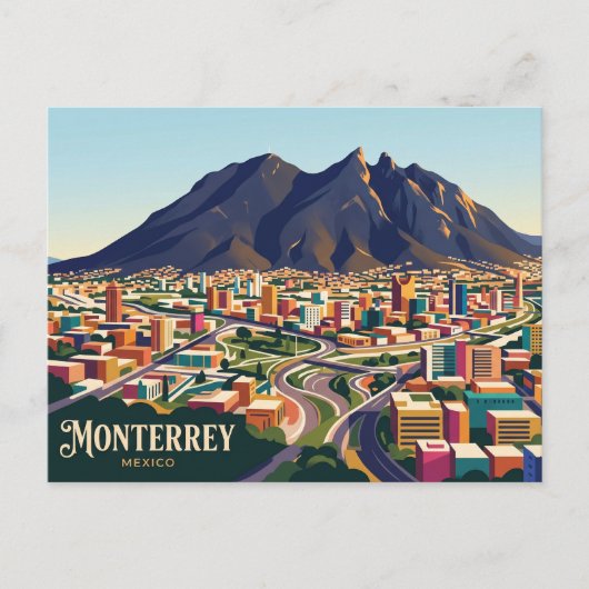 Carte Postale Monterrey Mexique (Devant)