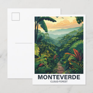Carte Postale Monteverde Forêt nuageuse Costa Rica Voyage