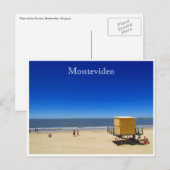 Carte Postale montevideo playa pocitos (Devant / Derrière)