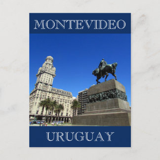 Carte Postale montevideo plaza uruguay