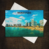 Carte postale Montevideo Uruguay Painting View