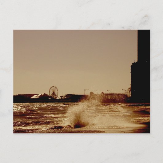 Carte Postale Montez la roue de Ferris au pilier de marine (Devant)