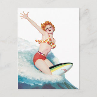 Carte Postale Montez, promenez le requin