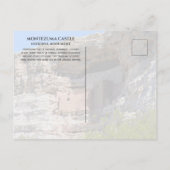 Carte Postale Montezuma Castle National Monument, Arizona (Dos)