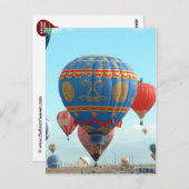 Carte Postale Montgolfière (Devant / Derrière)