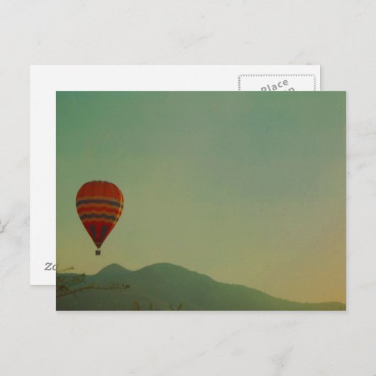 Carte Postale montgolfière (Devant / Derrière)