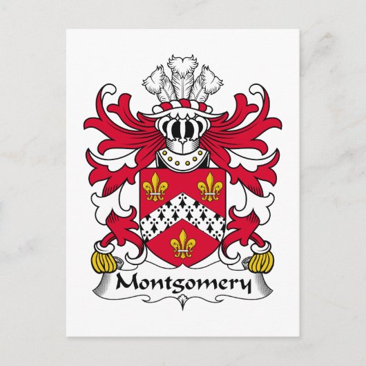 Carte Postale Montgomery Family Crest (Devant)
