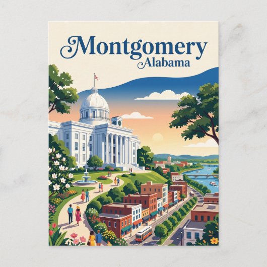 Carte Postale Montgomery Riverfront États-Unis (Devant)