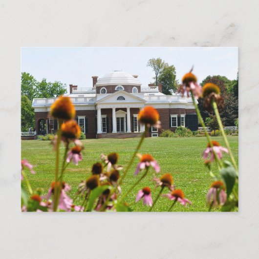 Carte Postale Monticello de Thomas Jefferson (Devant)