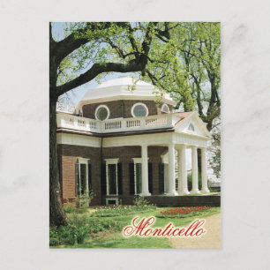 Carte Postale Monticello, Maison de Jefferson, Virginie