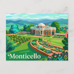 Carte Postale Monticello Virginie