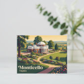 Carte Postale Monticello Virginie (Debout devant)