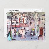 Carte postale Montmartre (Devant / Derrière)