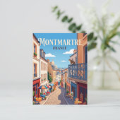Carte Postale Montmartre France (Debout devant)