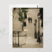 Carte postale Montmartre Steps (Devant / Derrière)