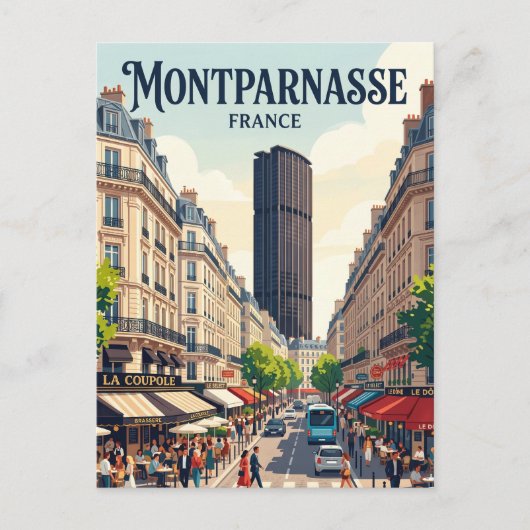 Carte Postale Montparnasse France (Devant)