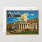 Carte Postale Montpelier Vermont (Devant / Derrière)