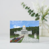 Carte postale Montpelier Vermont State House (Debout devant)