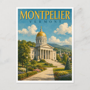 Carte Postale Montpelier Vermont State House GeoSaga