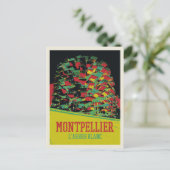 Carte Postale Montpellier Arbre blanc illustration France (Debout devant)