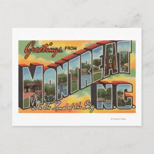 Carte Postale Montraite, Caroline du Nord - Grandes Lettres Scèn