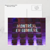 Carte Postale Montrea, Canada (Devant / Derrière)