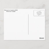 Carte Postale Montrea, Canada (Dos)