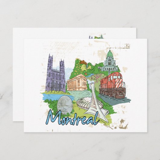 Carte Postale Montréal (Devant / Derrière)