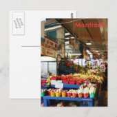 Carte postale Montréal Atwater Market (Devant / Derrière)