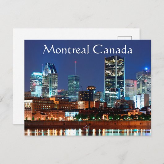 Carte Postale Montréal Canada (Devant / Derrière)